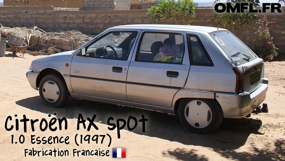 Citroen AX Spot 1 litre Essence pour voyage en Afrique