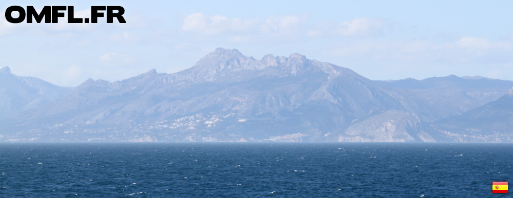 Les côtes espagnoles vues du bateau Biladi