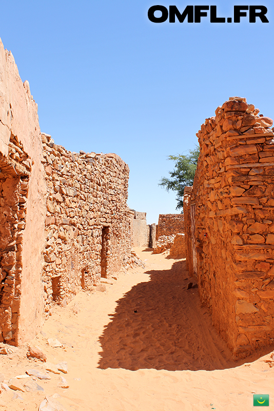 Une allée de la vieille ville de Chinguetti en Mauritanie