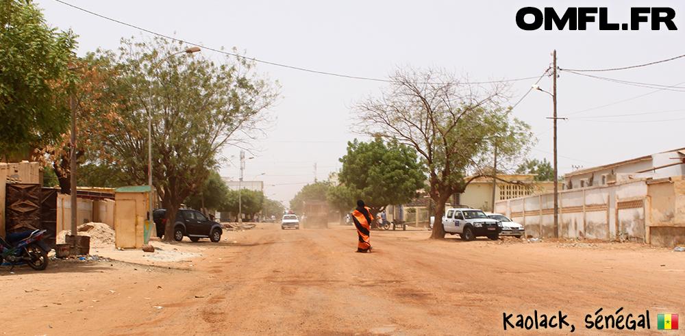 Une rue de Kaolack au Sénégal