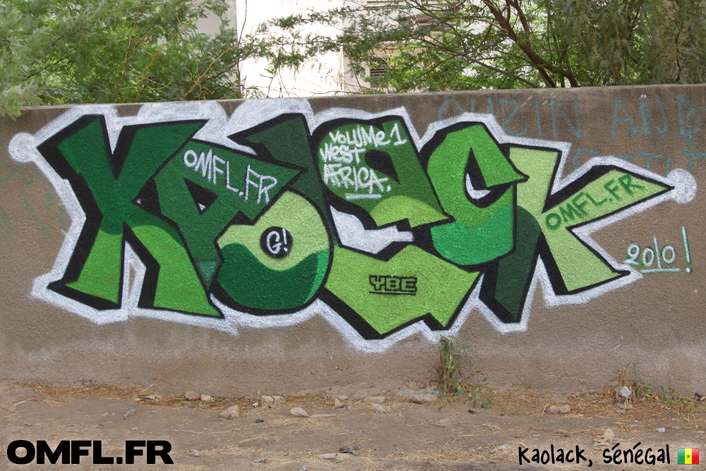 Graffiti Kaolack Sénégal par Marco pour OMFL