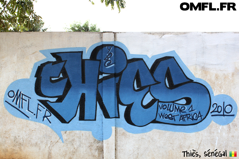 Graffiti Thiès Sénégal par Marco pour OMFL