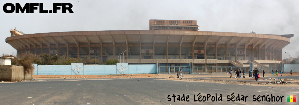 Le stade Léoplold Sédar Senghor à Dakar au Sénégal