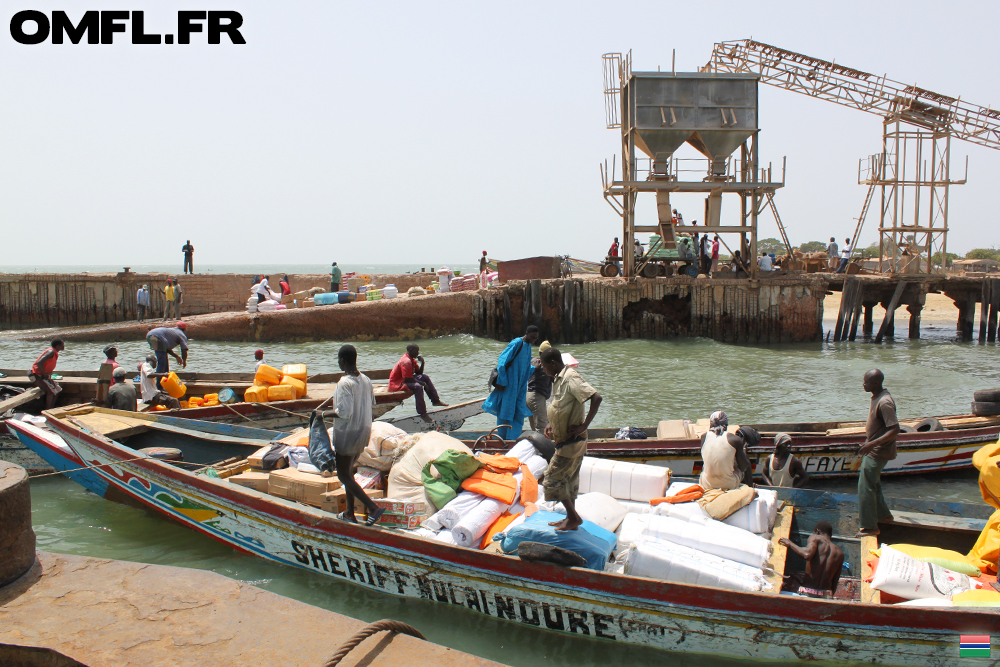 Le port de Barra en Gambie