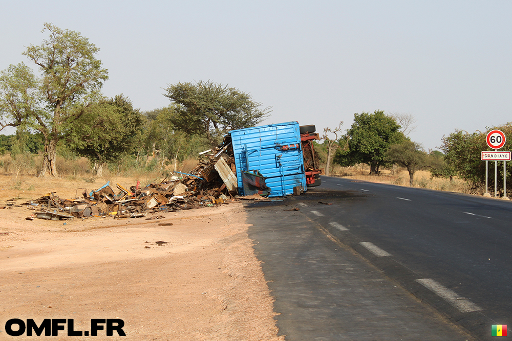 Encore un camion renversé au Sénégal