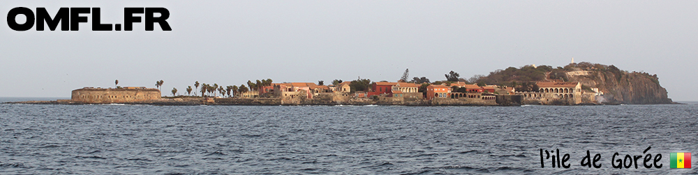 L'ile de Gorée vue de la chaloupe