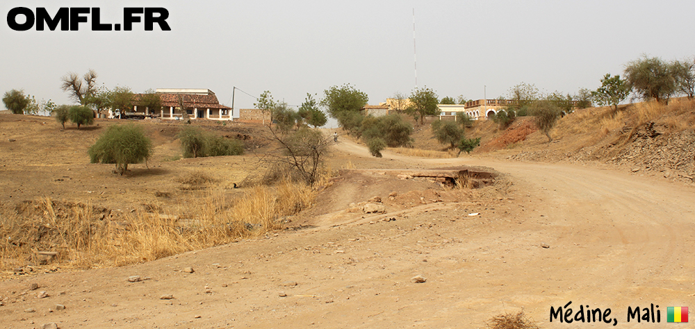 Arrivée dans le village de Médine au Mali