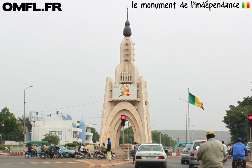 Le monument de l'indépendance à Bamako