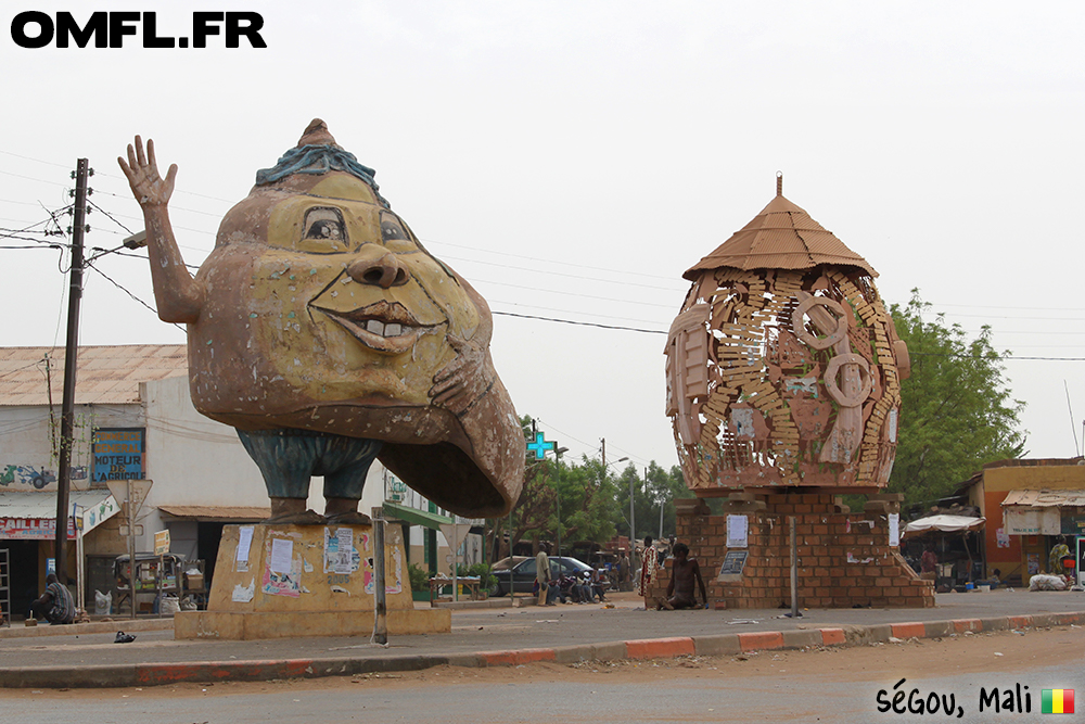 Une rue de Ségou au Mali