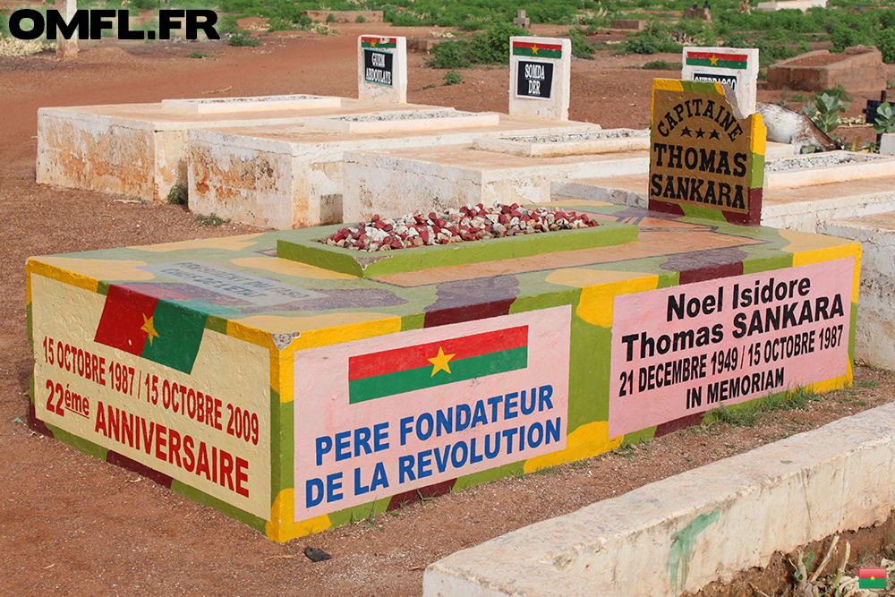 La sépulture du Capitaine Noël Isidore Thomas Sankara