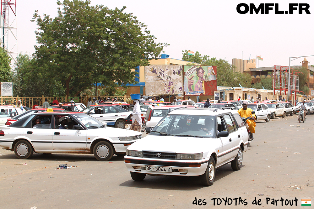 des Toyotas partout à Niamey au Niger