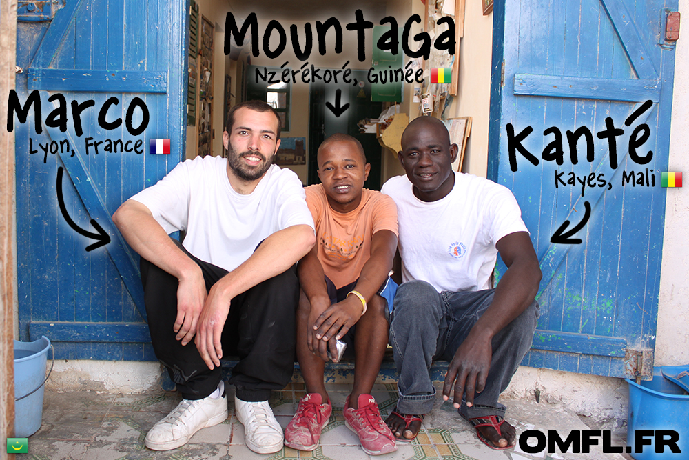 Marco, Mountaga et Kanté tape la pose à Nouadhibou