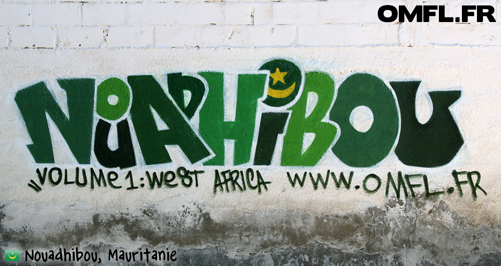 Graffiti Nouadhibou Mauritanie par Marco pour OMFL