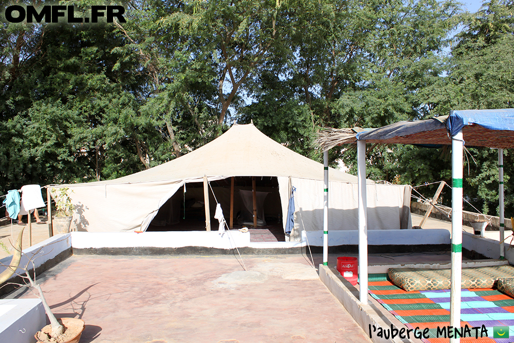 Une tente traditionelle à l'auberge Menata à Nouakchott